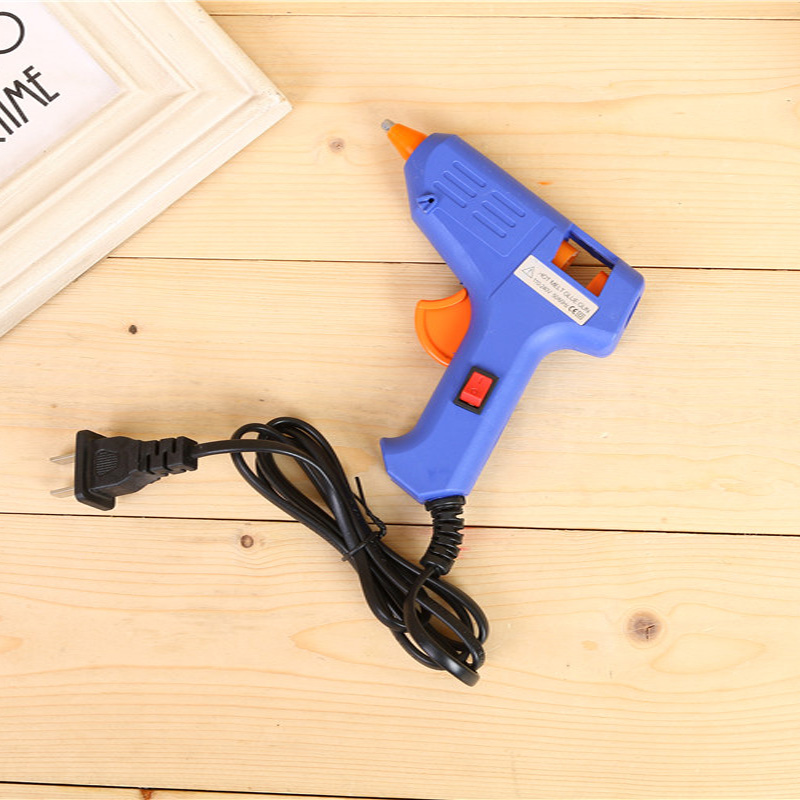 Guke Blue small glue Gun LB20 Hot melt glue gun 20W with switch anti-scrubber nozzle factory direct sales