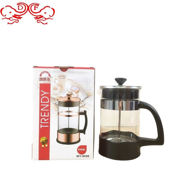 DF68304 Tea maker High borosilicate double filter coffee press Glass coffee maker Tea Kettle Hotel creative coffee maker DFtradinghouse