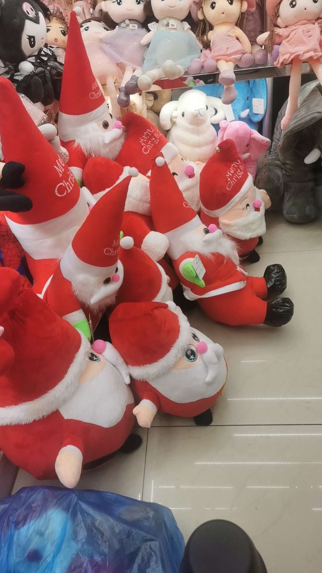 Creative Santa Claus plush toys, reindeer snowman dolls, girls' Christmas gifts, cute dolls Item Picture