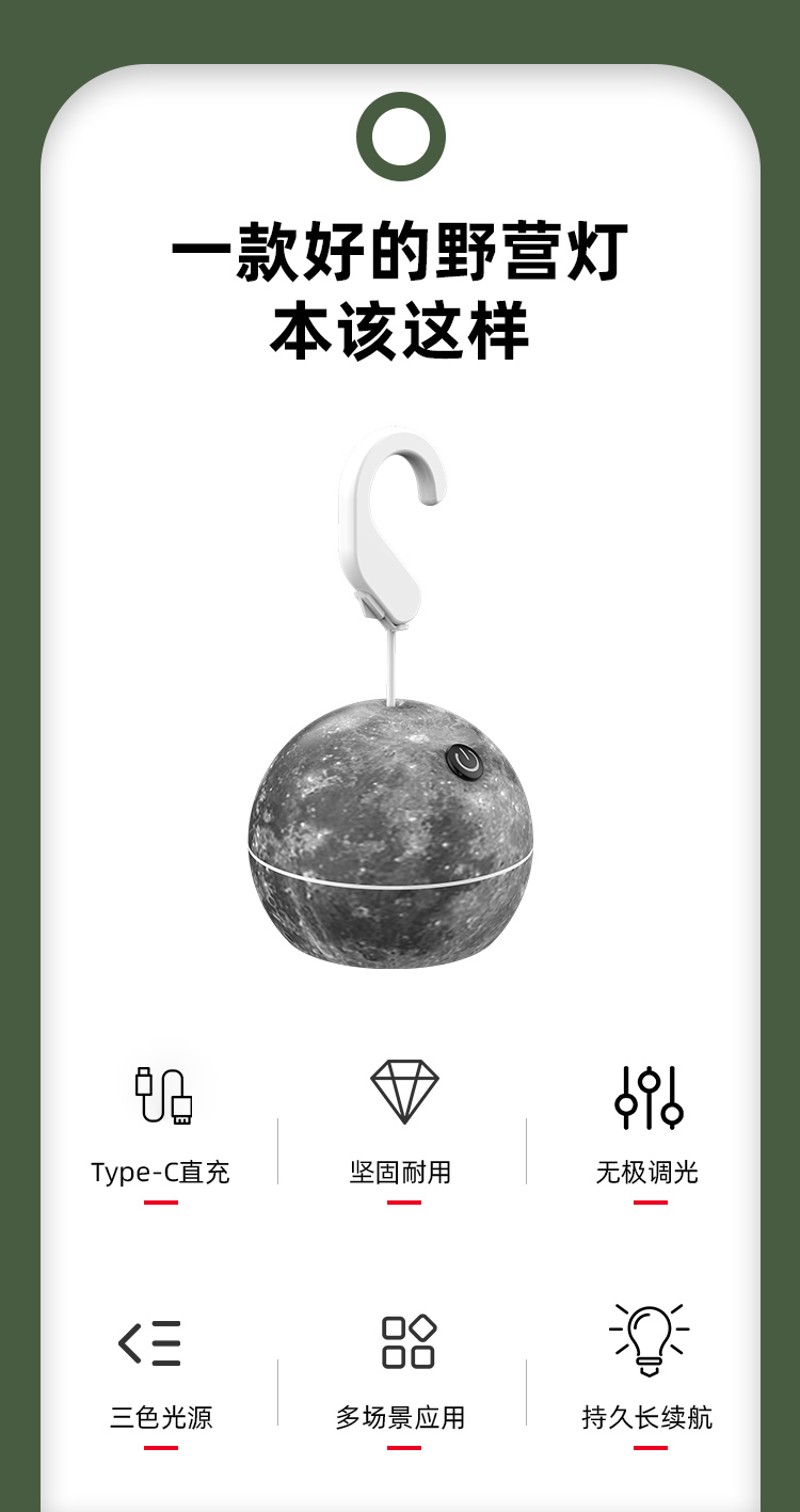 星球灯照明氛围感儿童月球灯地球灯led挂灯详情2