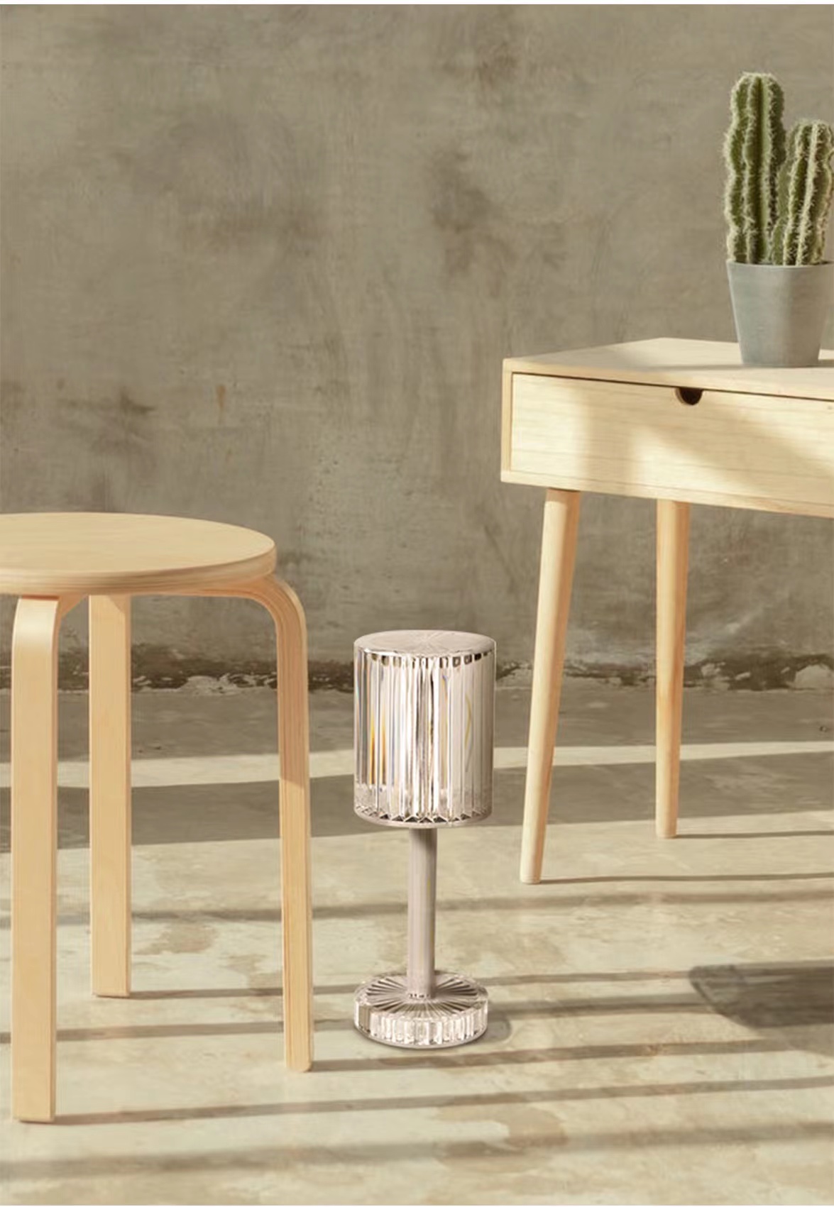 网红钻石水晶台灯 usb充电小夜灯餐厅户外台灯详情9