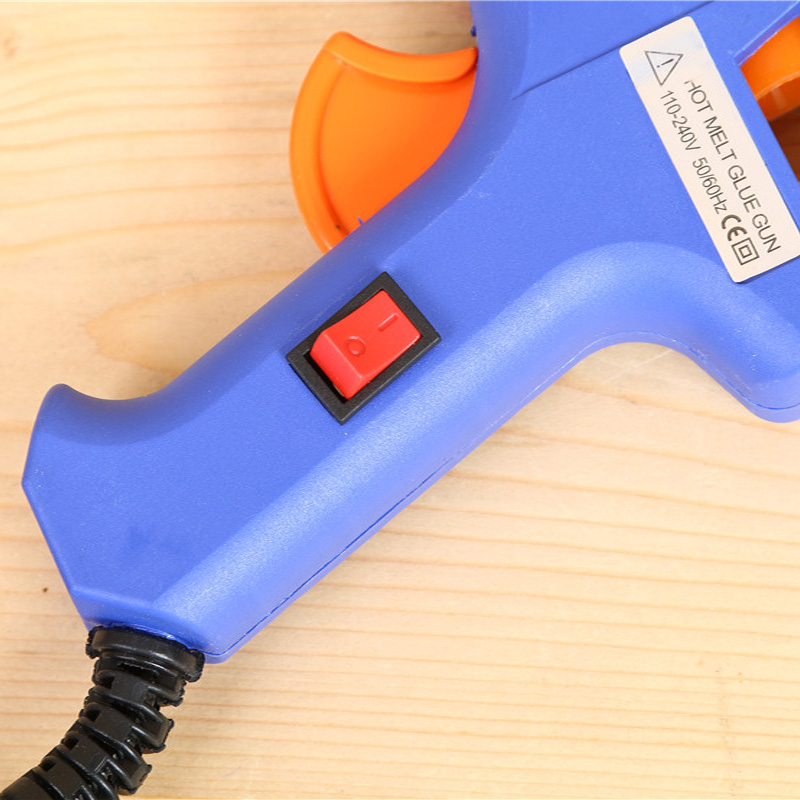 Guke Blue small glue Gun LB20 Hot melt glue gun 20W with switch anti-scrubber nozzle factory direct sales details Picture
