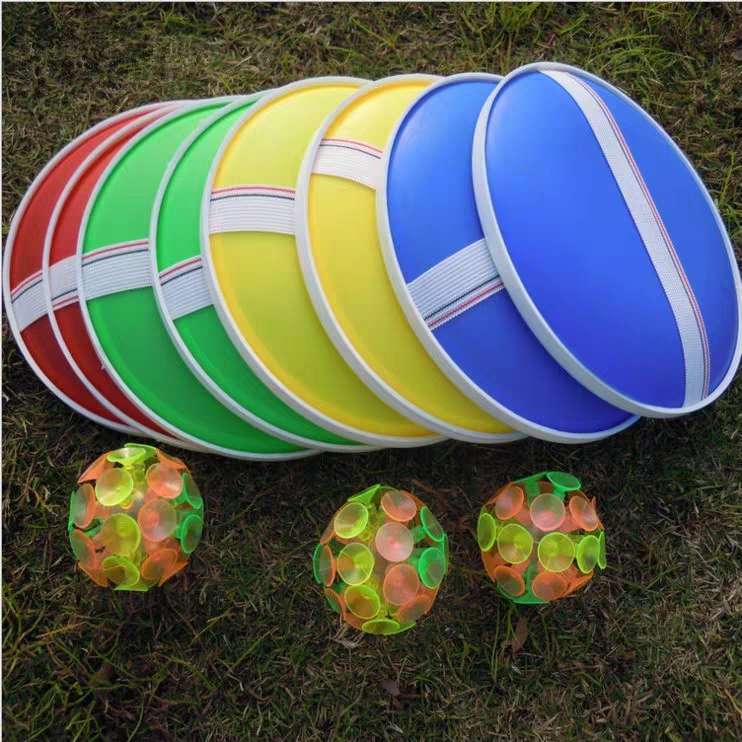 Children's colorful flashing suction cup ball set, luminous sticky balls, kindergarten toss and catch balls, parent-child outdoor interactive game toys, parent-child interactive off-campus activity training flexibility toys detail image 4