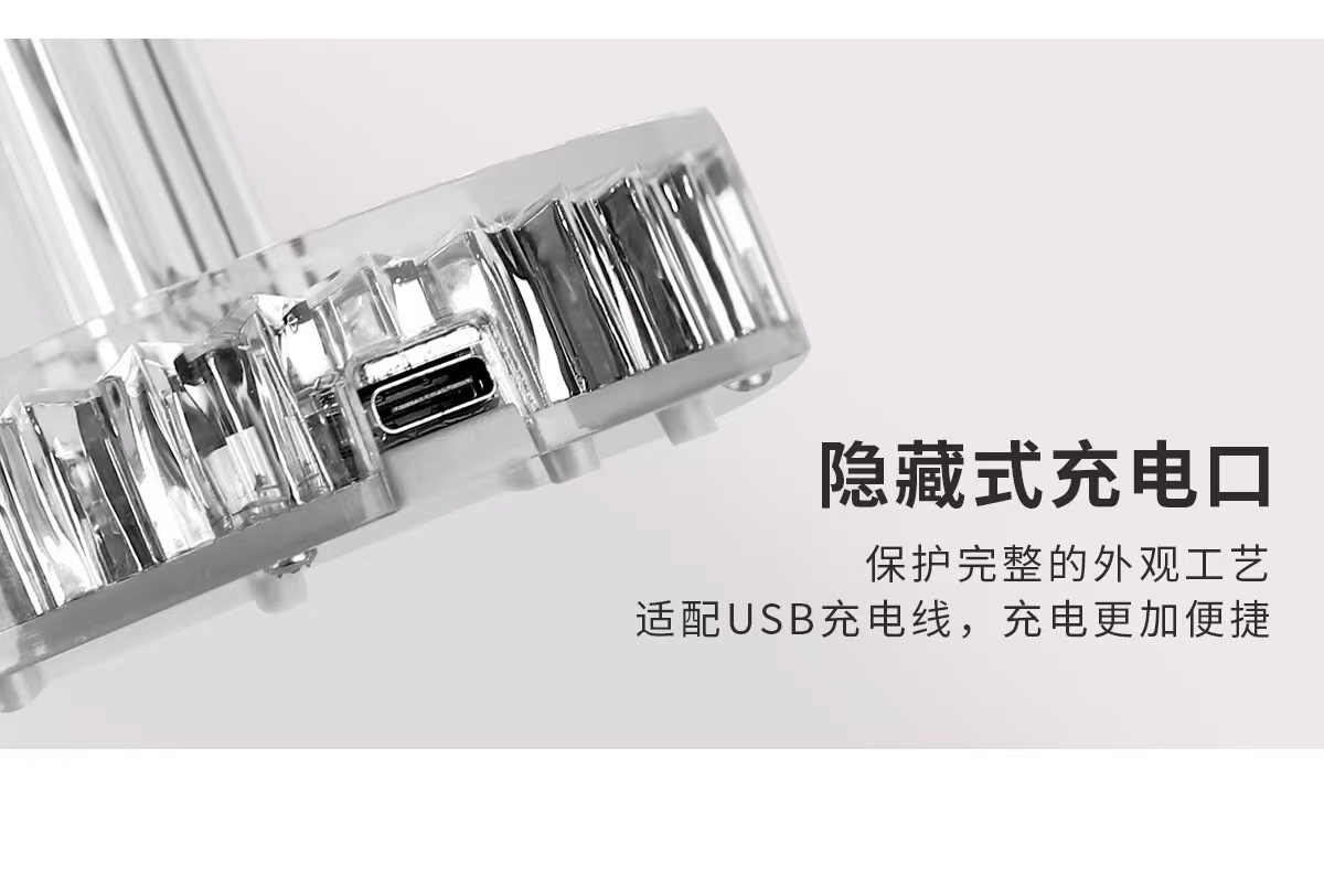 网红钻石水晶台灯 usb充电小夜灯餐厅户外台灯详情7