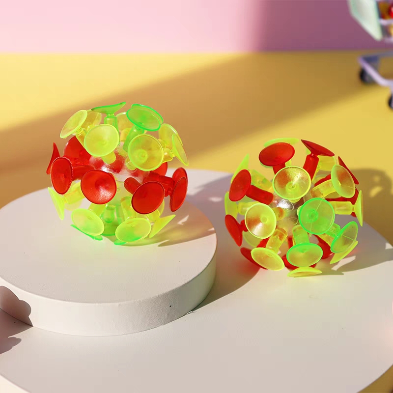 Children's colorful flashing suction cup ball set, luminous sticky balls, kindergarten toss and catch balls, parent-child outdoor interactive game toys, parent-child interactive off-campus activity training flexibility toys detail image 8