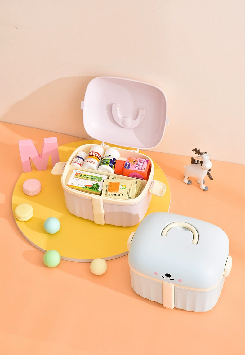 S81-01.SF312 thickened medicine box, plastic storage box, organizing box, children's snack and toy storage box, storage box detail image 8