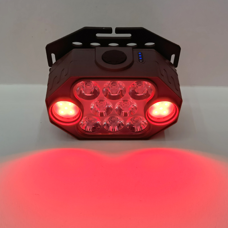 Lámpara de cabeza H08 (8LED+COB) lámpara de cabeza de plástico recargable USB lámpara de cabeza de ciclismo luz de camping al aire libre lámpara de mina lámpara de cabeza de mantenimiento luz de camping luz de pesca Application Scenario
