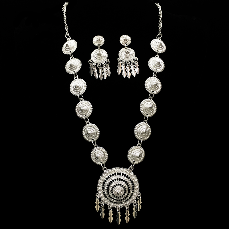 兰蝶民族饰品 傣族风项链套装 泰风出口项饰 民族风服装配饰 X-088