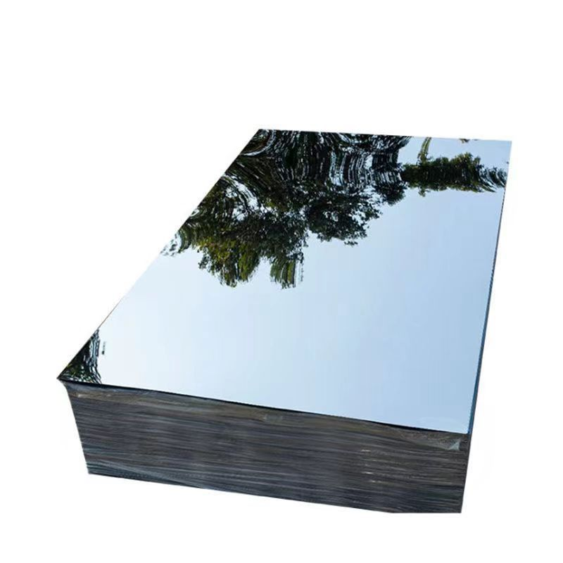 8K Single Side Silver Stainless Steel Plate Silver Mirror Stainless Steel Plate Item Picture