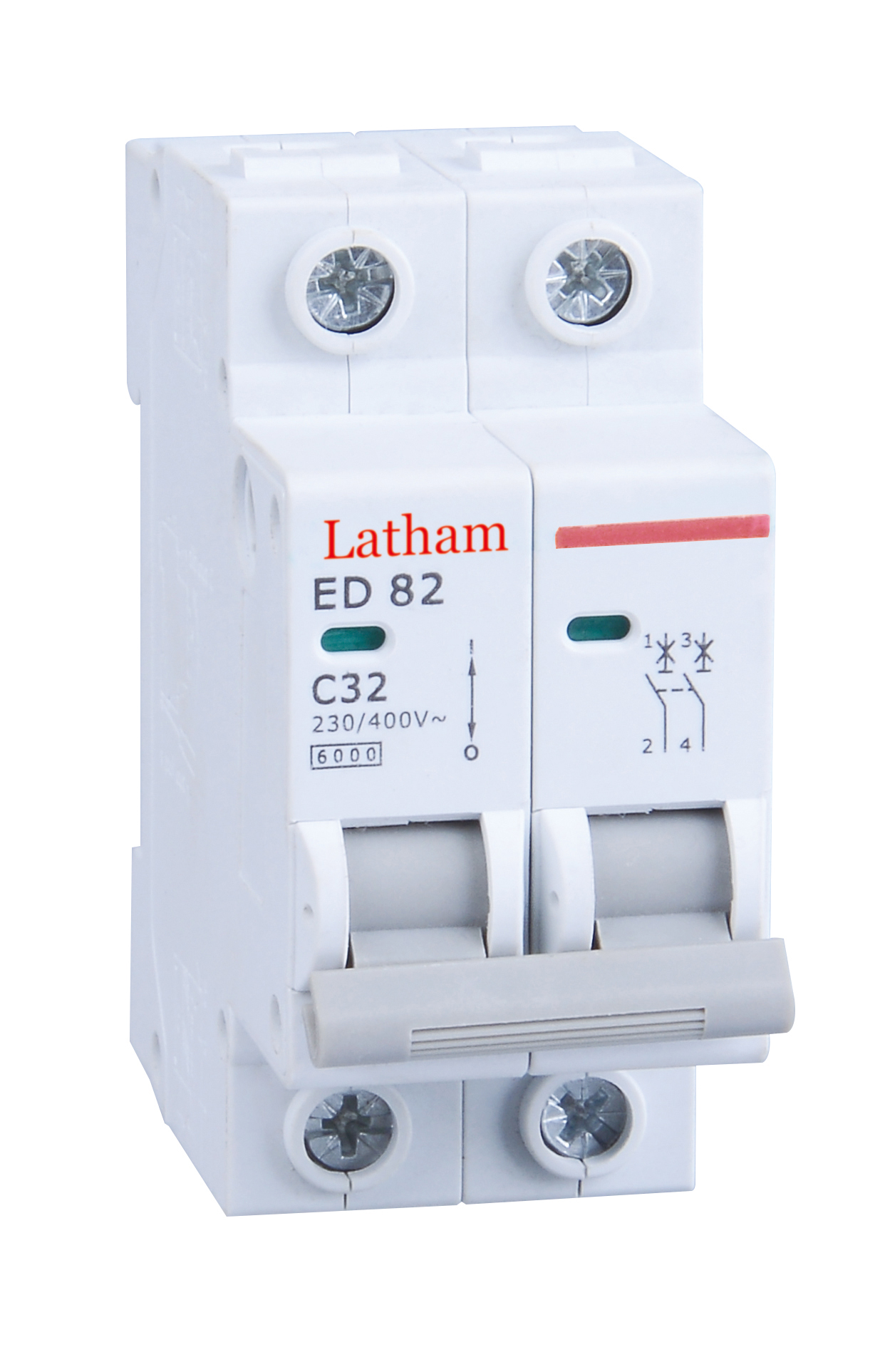 小型断路器/空气开关/MCB白底实物图