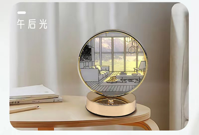 LED灯光画小夜灯柔和护眼装饰画氛围灯桌面发光画详情4