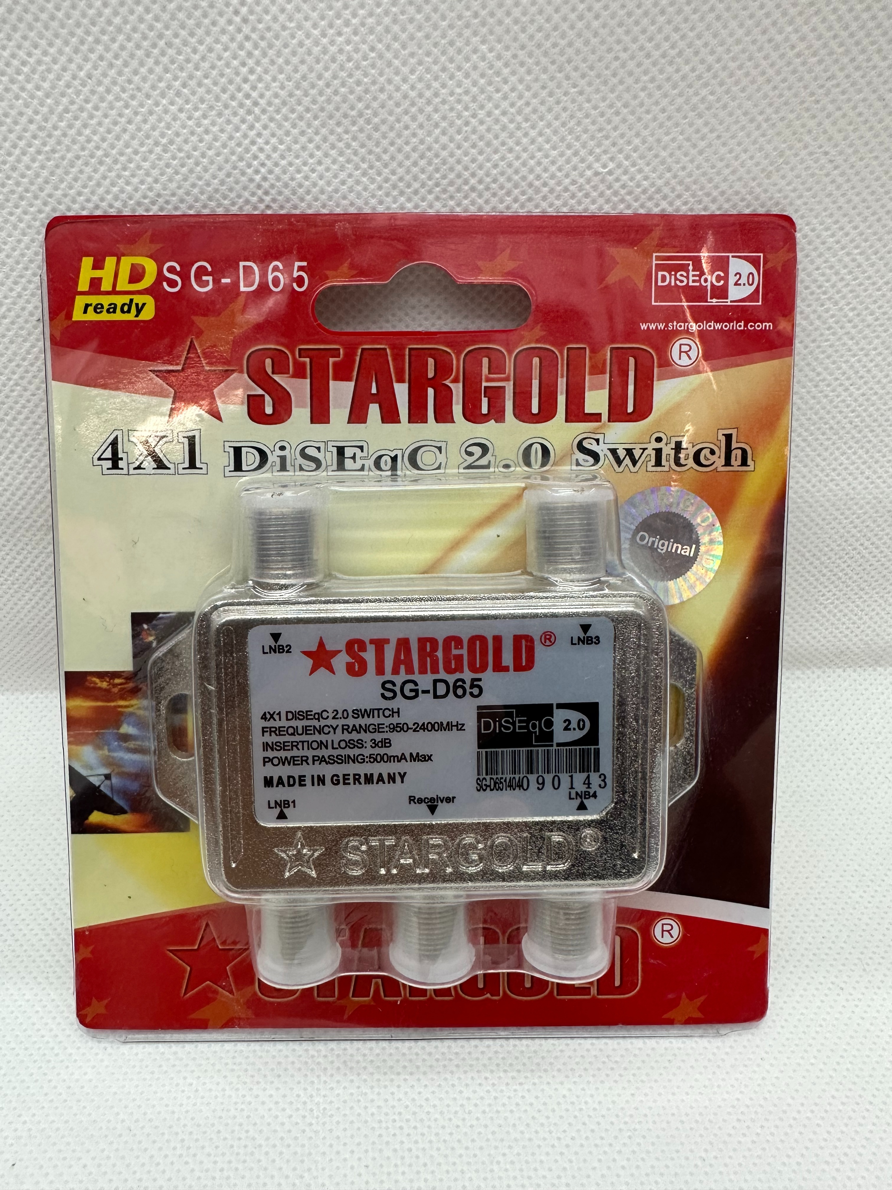 Stargold SG-65四路DiSEqC切换开关Eurostar高性能