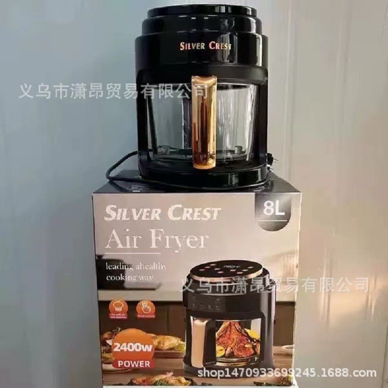 New large-capacity visible air fryer, smart electric fryer, multi-functional touch screen fully automatic French fries machine for cross-border trade details Picture