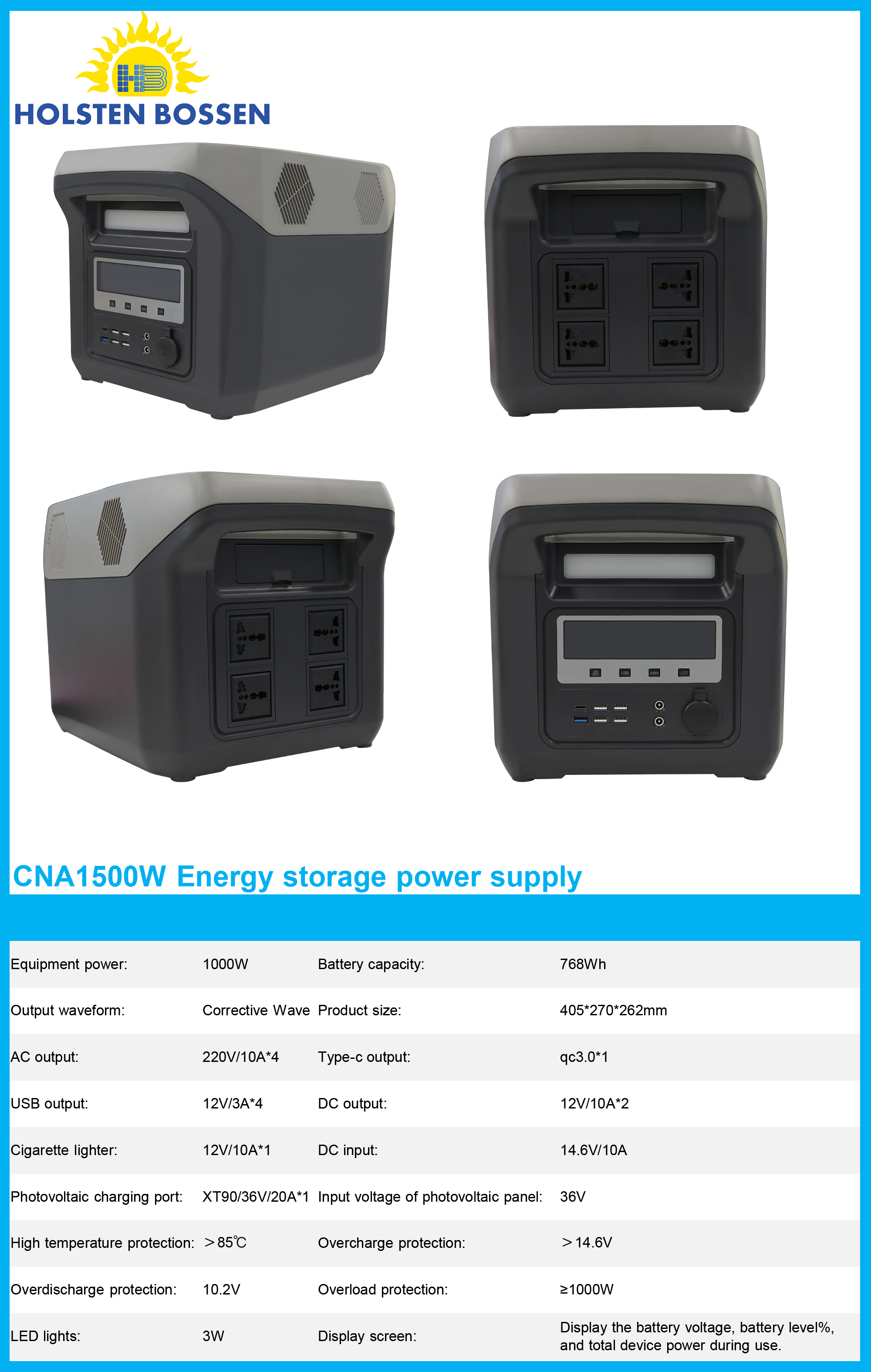 CNA1500W almacenamiento de energía details Picture
