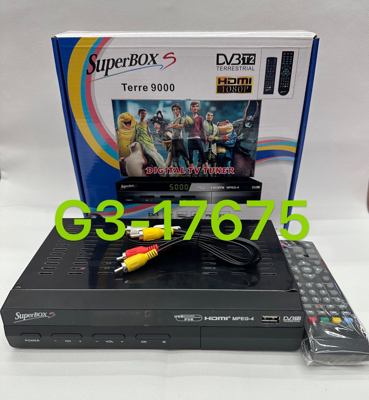 220MM超级数字机顶盒DVB-T2 DVB-C tuner地面波接收机高清视频观看superboxS