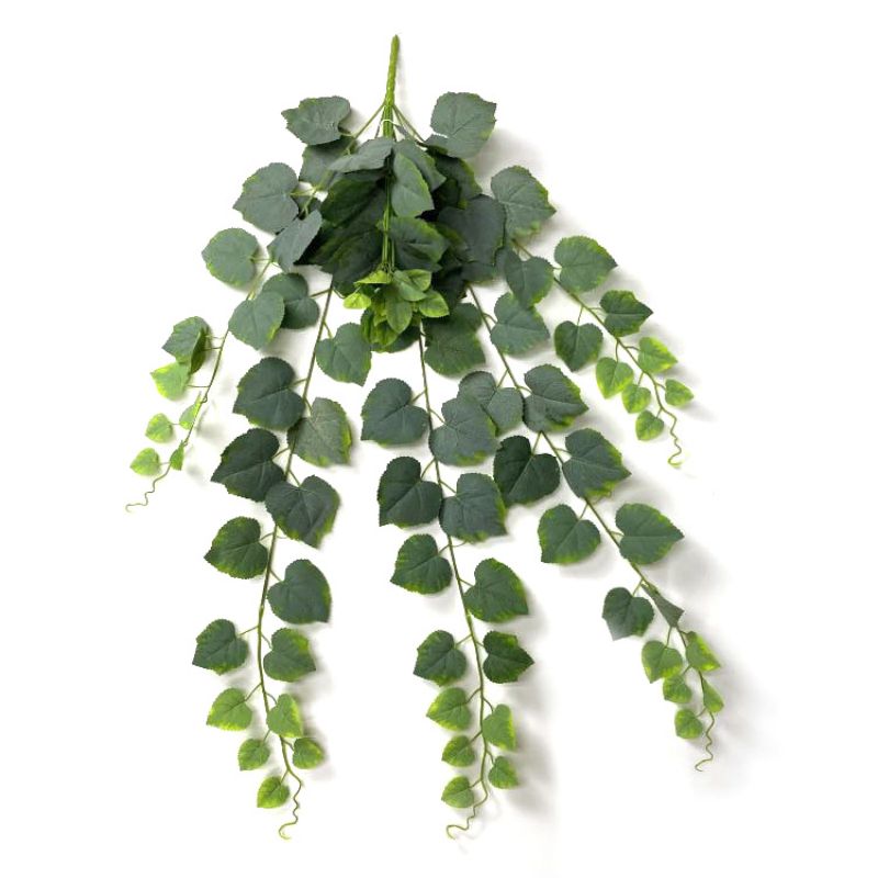 Artificial plants for indoor and outdoor home decoration, rattan, wedding decoration, outdoor decoration and decoration, grape leaves Item Picture