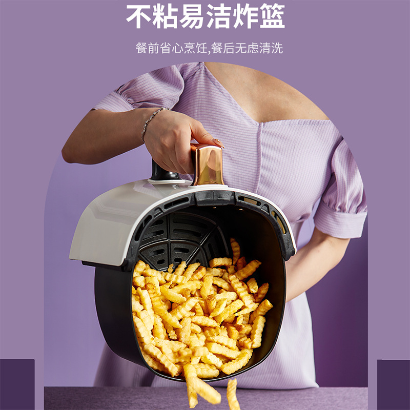 8L New large-capacity air fryer, smart electric fryer, multi-functional touch screen fully automatic French fries machine, cross-border details Picture