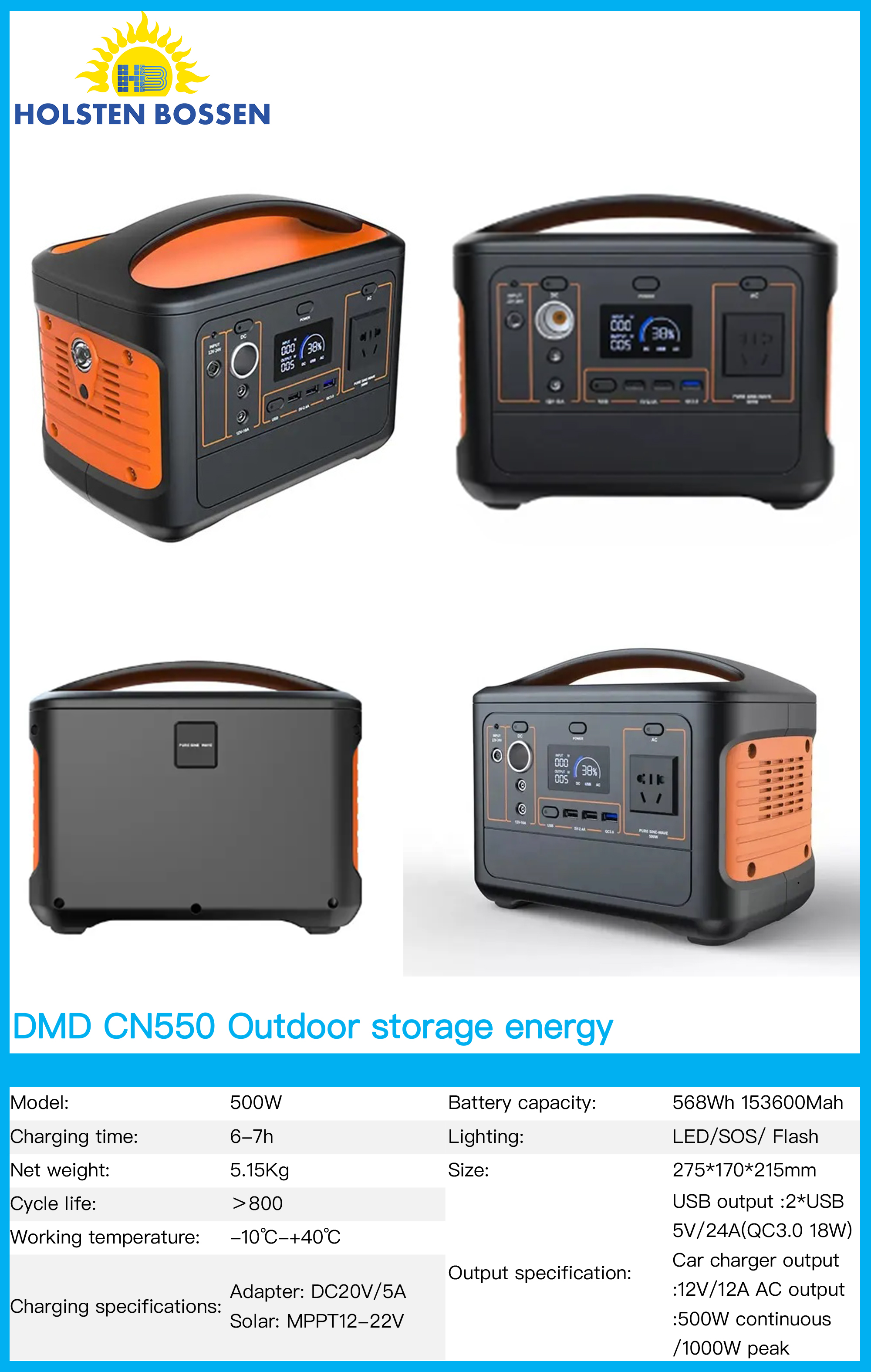 DMD N550 تخزين الطاقة في الهواء الطلق details Picture