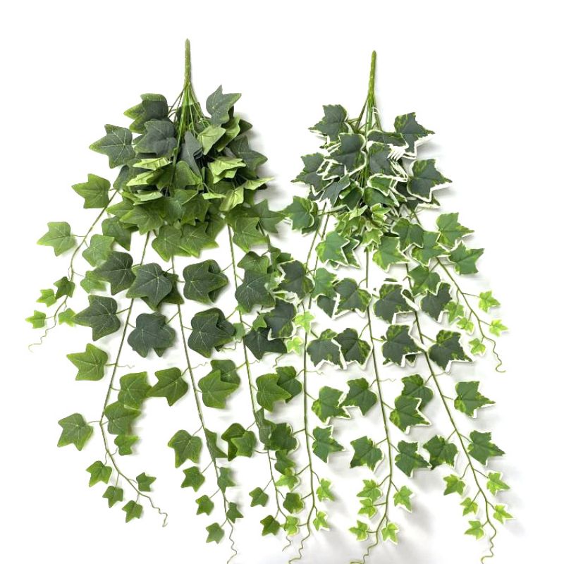Artificial plants for indoor and outdoor home decoration, rattan, wedding decoration, outdoor decoration, and rough-faced leaves Item Picture