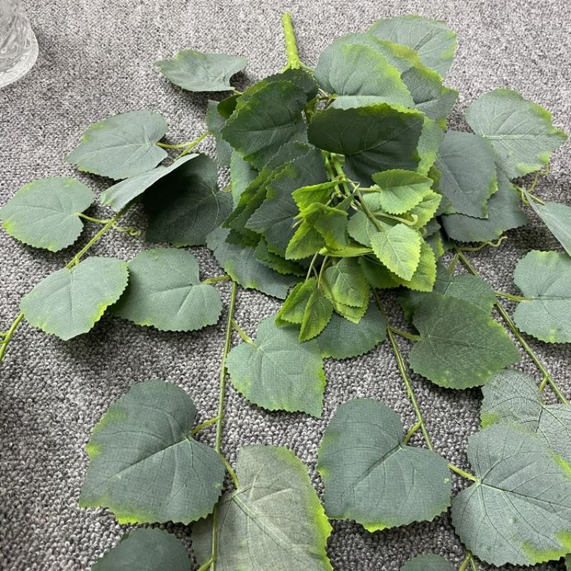 Artificial plants for indoor and outdoor home decoration, rattan, wedding decoration, outdoor decoration and decoration, grape leaves Specification image
