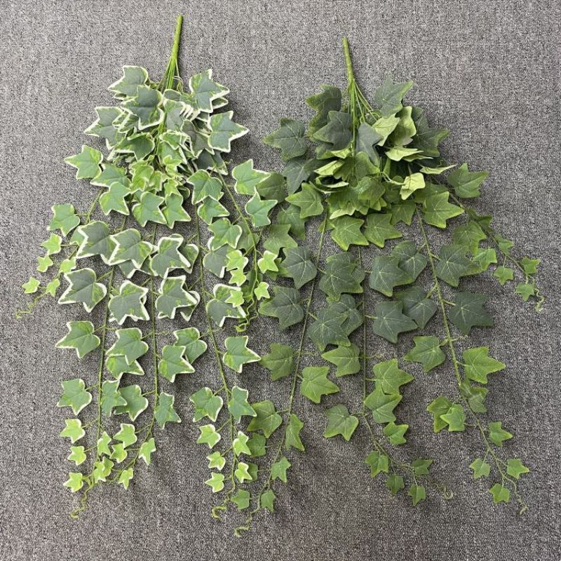 Artificial plants for indoor and outdoor home decoration, rattan, wedding decoration, outdoor decoration, and rough-faced leaves details Picture