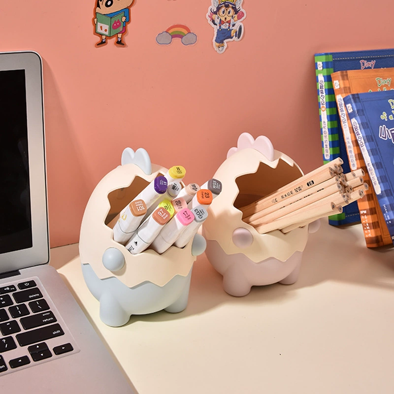 S81-01.SF363可爱恐龙收纳桶办公桌面迷你笔筒创意摆件桌面垃圾桶