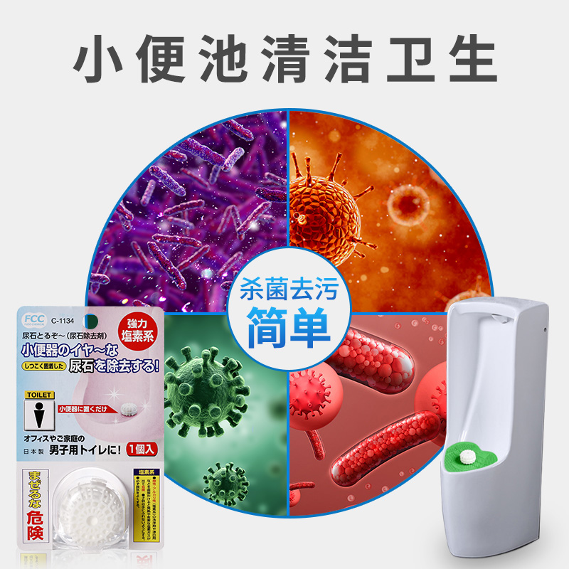 日本进口SANADA小便器除臭防尿垢 清洁剂去除尿石便盆洁厕剂马桶清洁剂详情图3