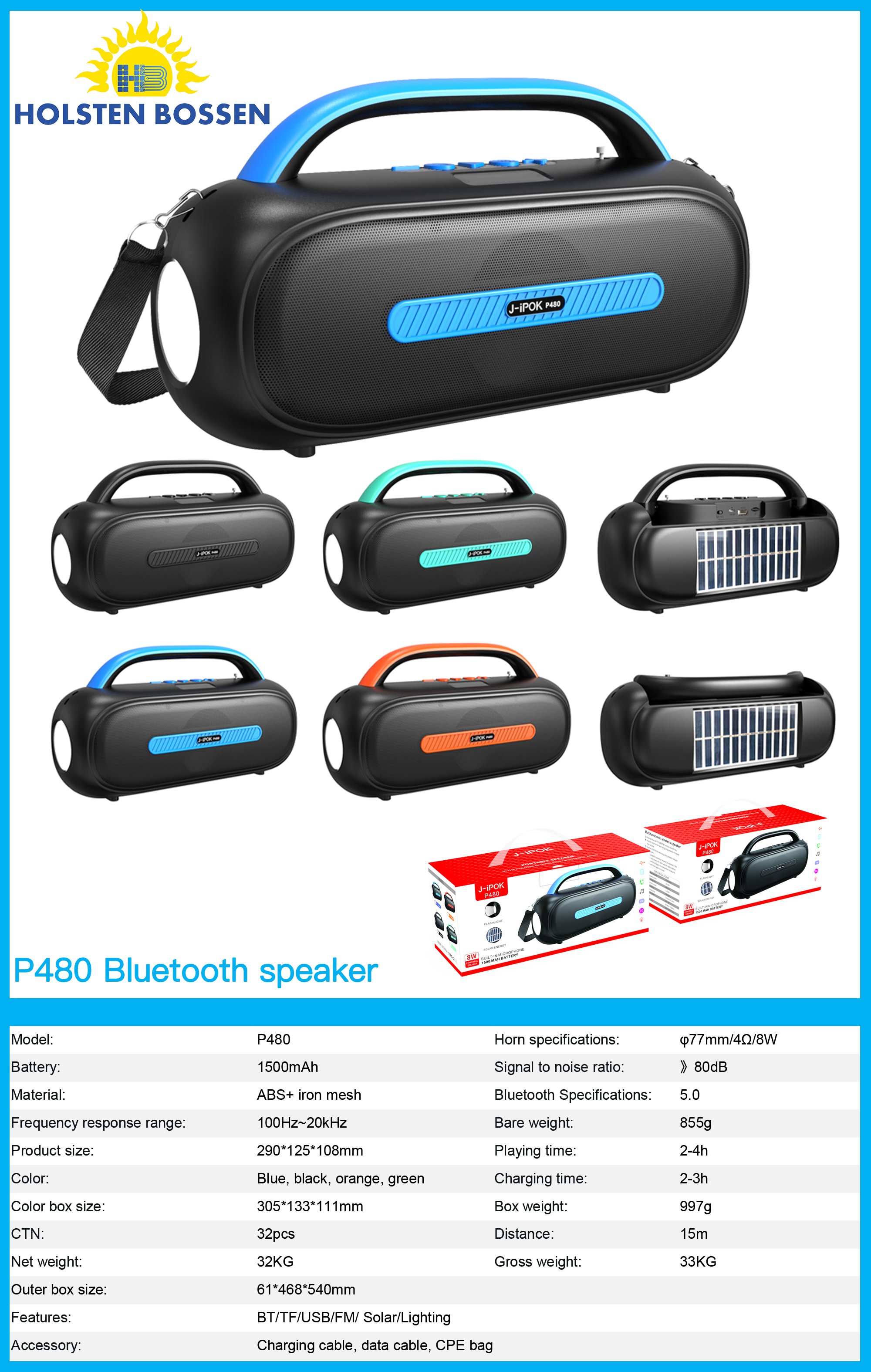 P48 altavoz bluetooth