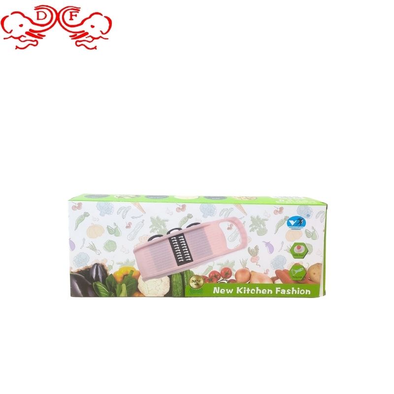 DF68037 Vegetable cutter, Plastic vegetable cutter, multi-functional vegetable cutter, manual vegetable cutter, Slicer, shredder, mini vegetable cutter, kitchen and hotel supplies, DF trading house Specification image