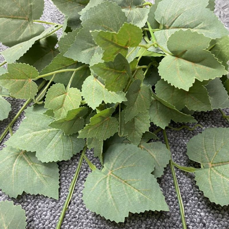 Artificial plants for indoor and outdoor home decoration, rattan, wedding decoration, outdoor decoration and decoration, red bone seedless leaves Application Scenario