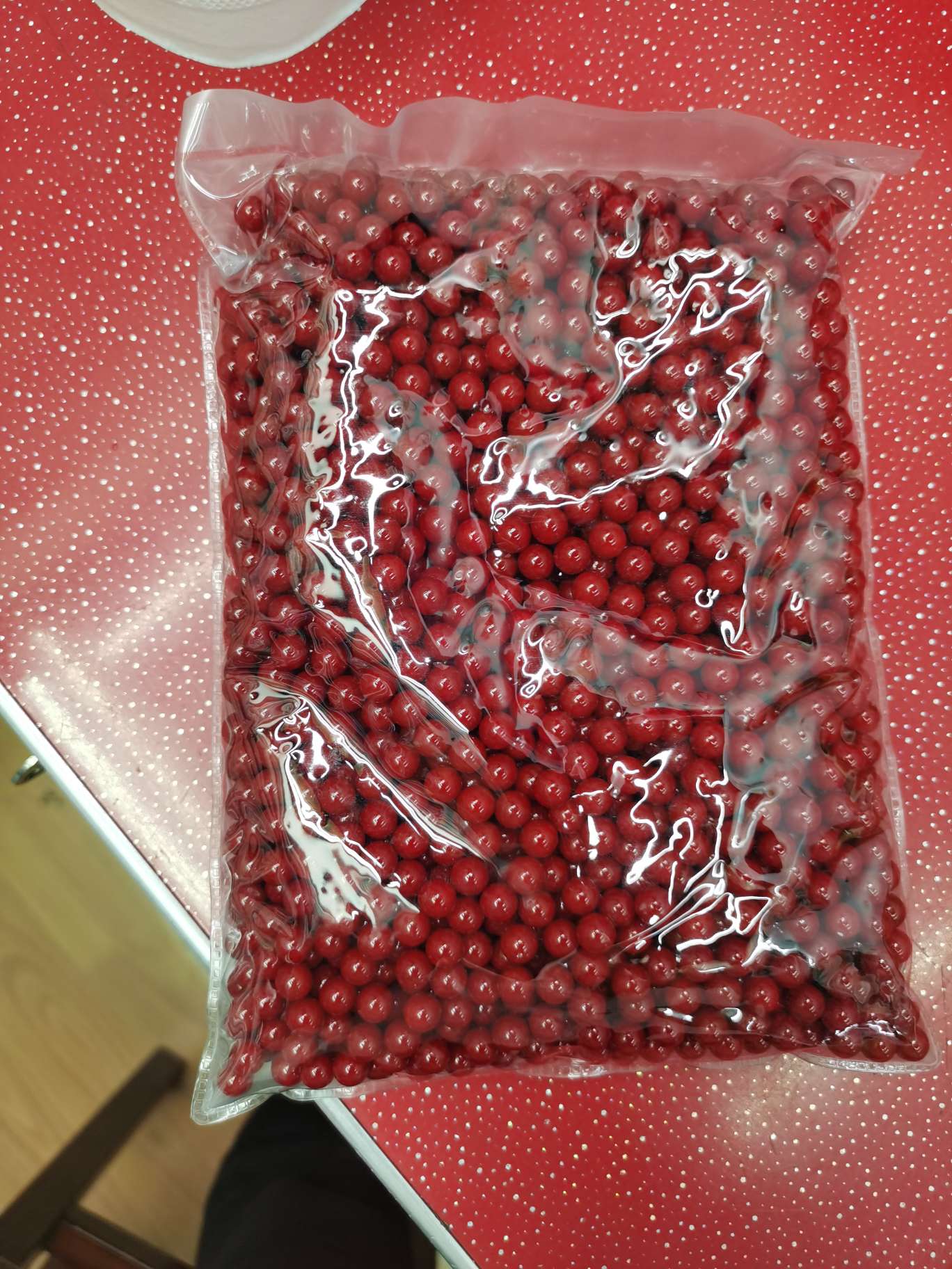 利娟珠饰8无孔樱桃红11