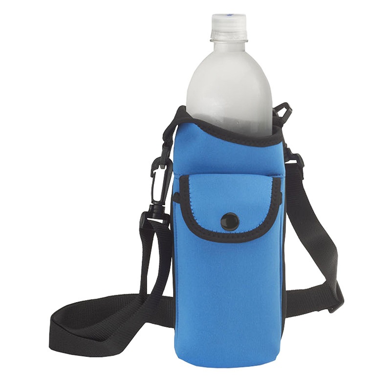 户外运动便携水壶袋可调节斜挎水瓶收纳包水杯套详情图1