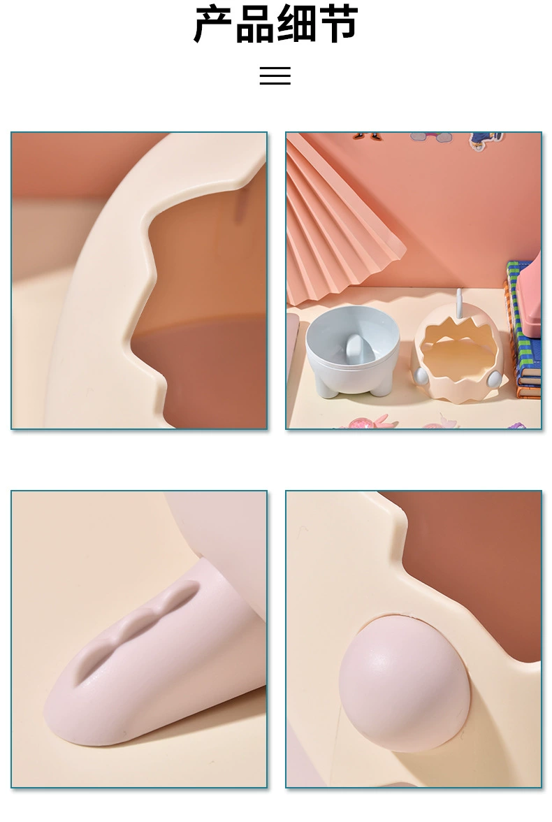 S81-01.SF363可爱恐龙收纳桶办公桌面迷你笔筒创意摆件桌面垃圾桶详情图10