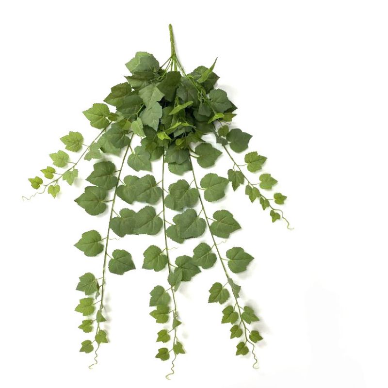 Artificial plants for indoor and outdoor home decoration, rattan, wedding decoration, outdoor decoration and decoration, red bone seedless leaves Item Picture