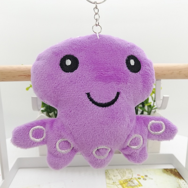 Plush pendants, octopus keychains, dolls, schoolbags, hanging ornaments, small gifts, figurines, claw machines, small dolls, accessories, plush pic 7