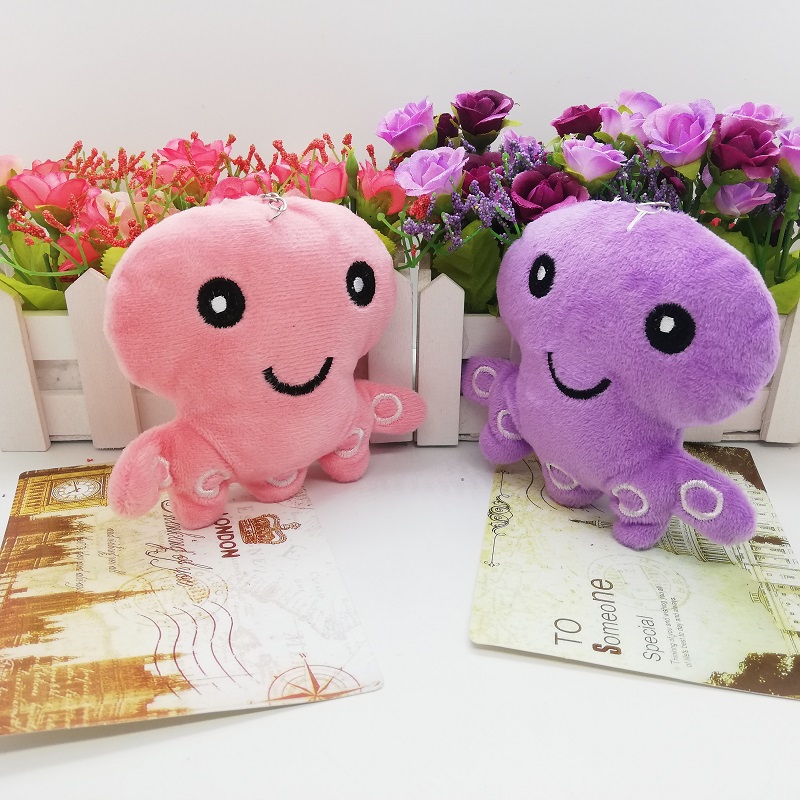 Plush pendants, octopus keychains, dolls, schoolbags, hanging ornaments, small gifts, figurines, claw machines, small dolls, accessories, plush pic 2
