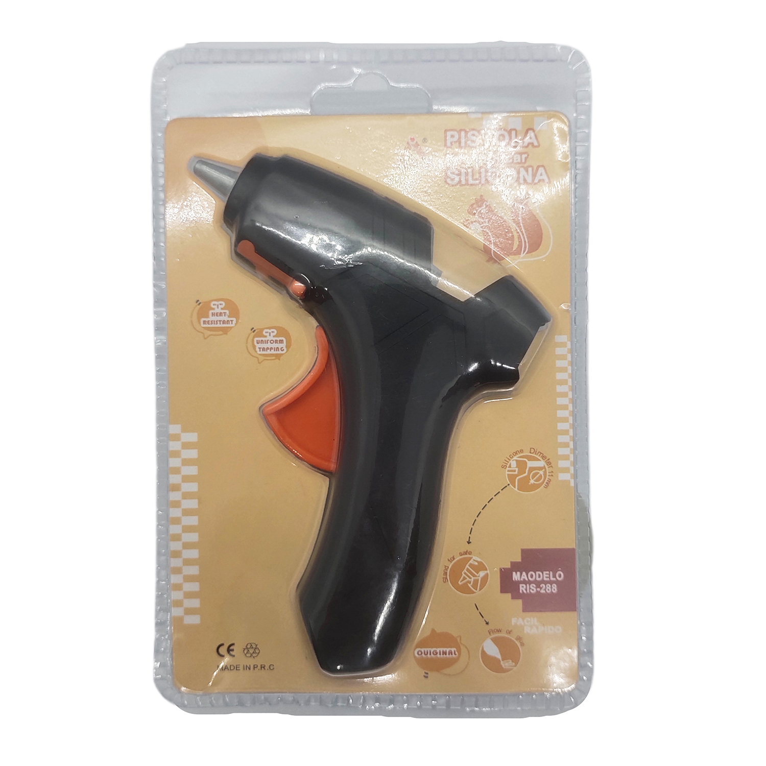Guke 20W small glue gun available in multiple colors without switch RIS-288 hot melt glue gun factory direct sales pic 6