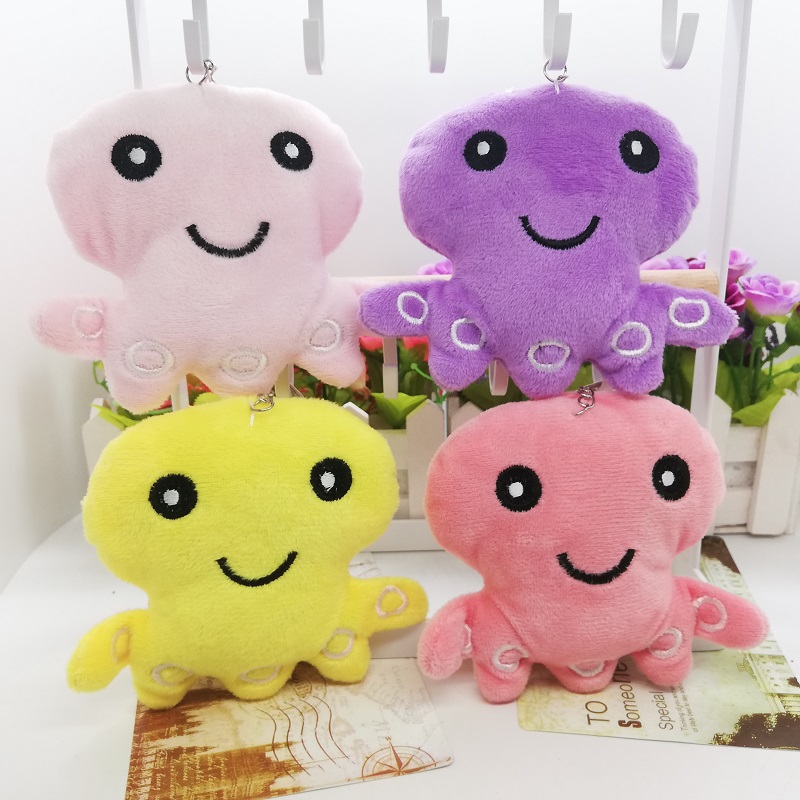 Plush pendants, octopus keychains, dolls, schoolbags, hanging ornaments, small gifts, figurines, claw machines, small dolls, accessories, plush pic 1