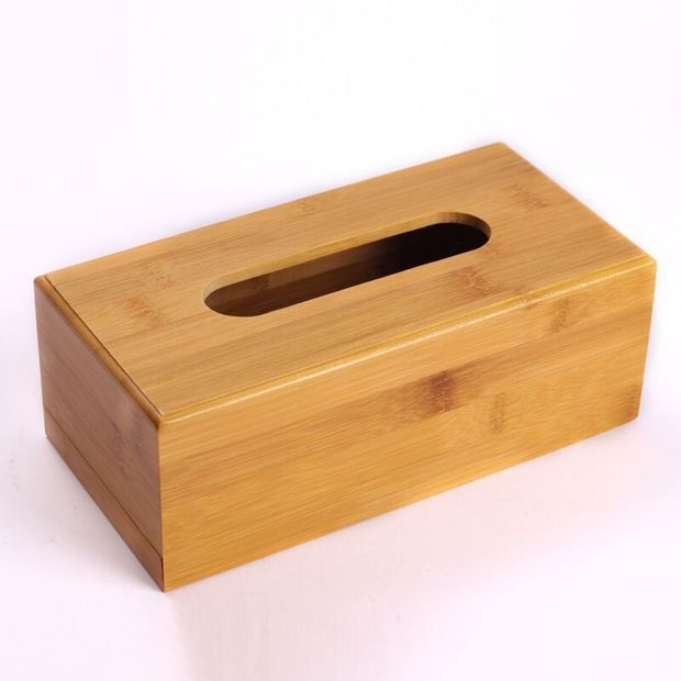 Tissue Box Bamboo Storage Box Living Room Tea Restaurant Hotel Cafe Hotel Office Logo Meal Tissue Box