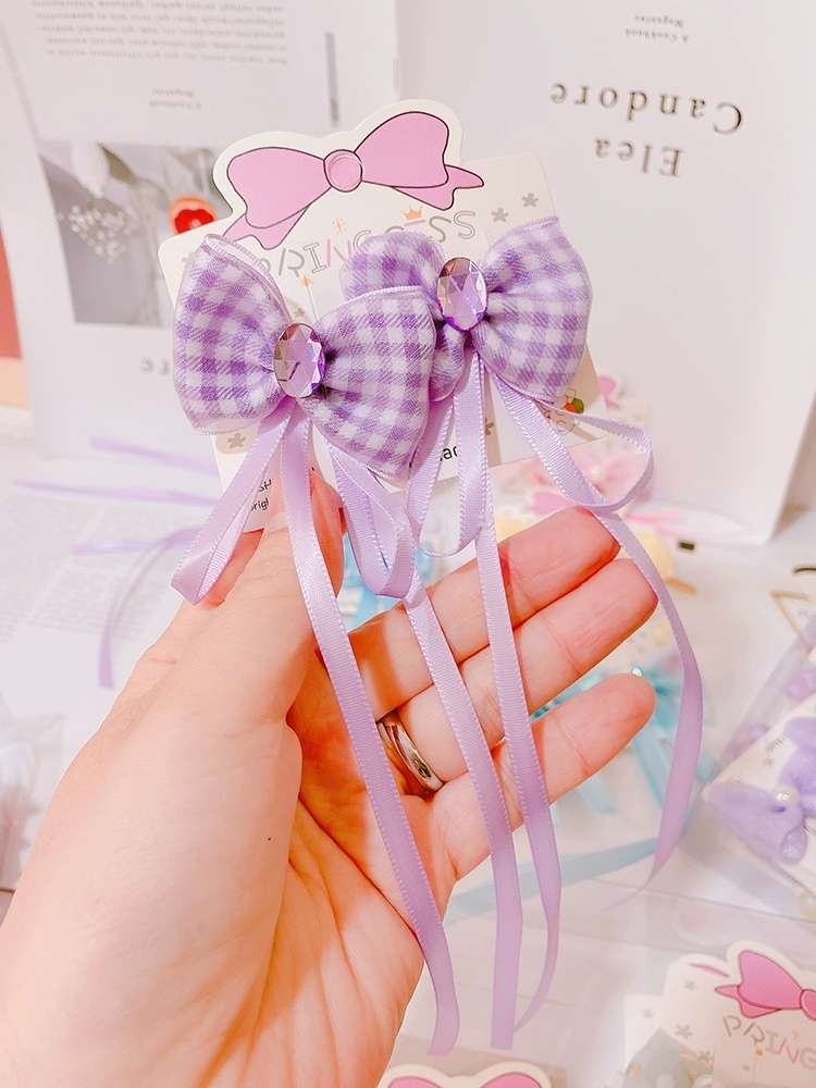 新款网红兔耳朵头发饰品混批可爱儿童可爱对夹发夹发卡国潮系列