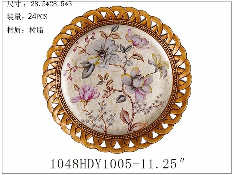 ins European retro decorative plates and ornaments, plate arrangement and viewing, living room model room, new home entrance, wine cabinet decoration and arrangement pic 17