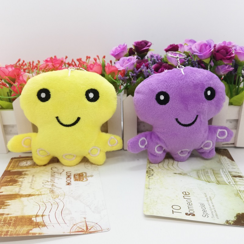 Plush pendants, octopus keychains, dolls, schoolbags, hanging ornaments, small gifts, figurines, claw machines, small dolls, accessories, plush pic 4