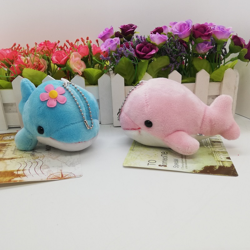 海豚毛绒挂件钥匙扣玩偶书包挂饰小礼品公仔抓机小娃娃饰品配件毛绒详情3