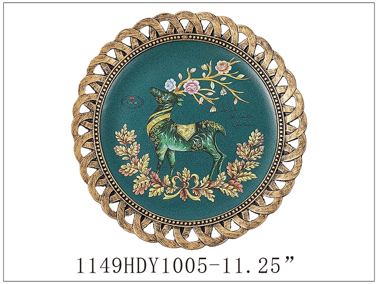 ins European retro decorative plates and ornaments, plate arrangement and viewing, living room model room, new home entrance, wine cabinet decoration and arrangement pic 22