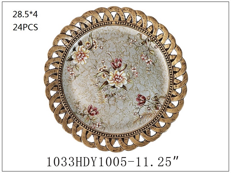 ins European retro decorative plates and ornaments, plate arrangement and viewing, living room model room, new home entrance, wine cabinet decoration and arrangement pic 14