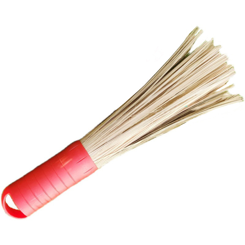 Pot Washing Tools Bamboo Skewer Pot Brush Household Wok Cleaning Brush Bamboo Wash Pot Brush Wood Handle Bamboo Brush Wholesale Specification drawing
