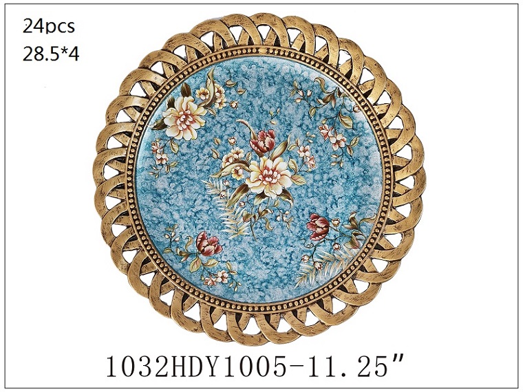 ins European retro decorative plates and ornaments, plate arrangement and viewing, living room model room, new home entrance, wine cabinet decoration and arrangement pic 13