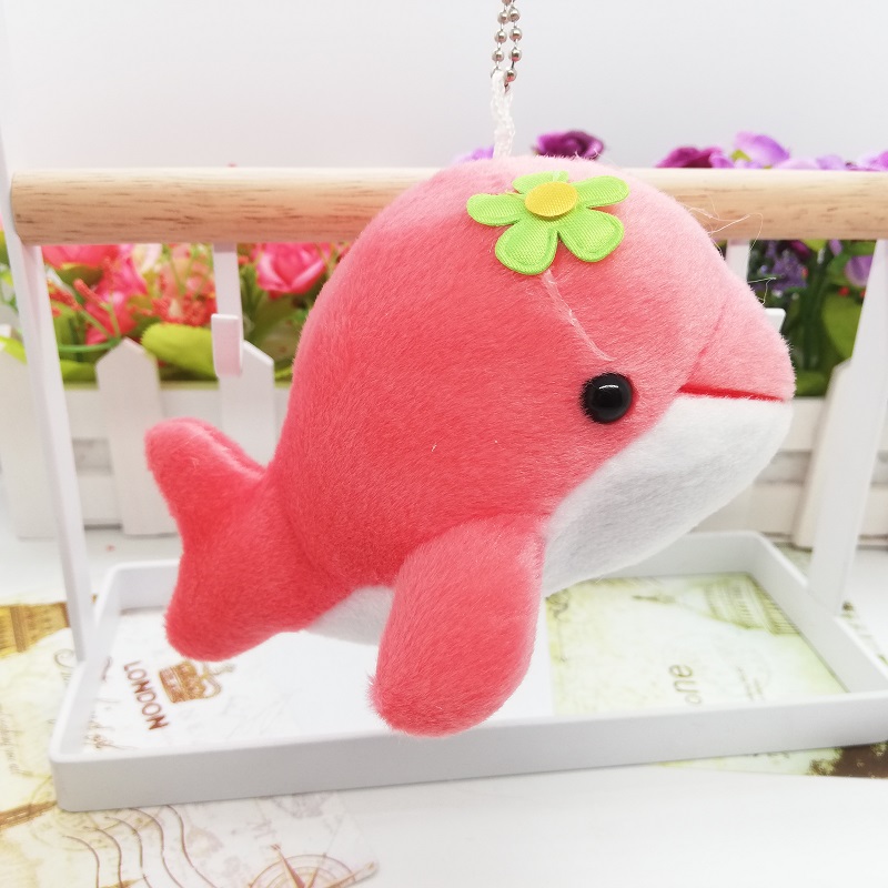 海豚毛绒挂件钥匙扣玩偶书包挂饰小礼品公仔抓机小娃娃饰品配件毛绒详情5