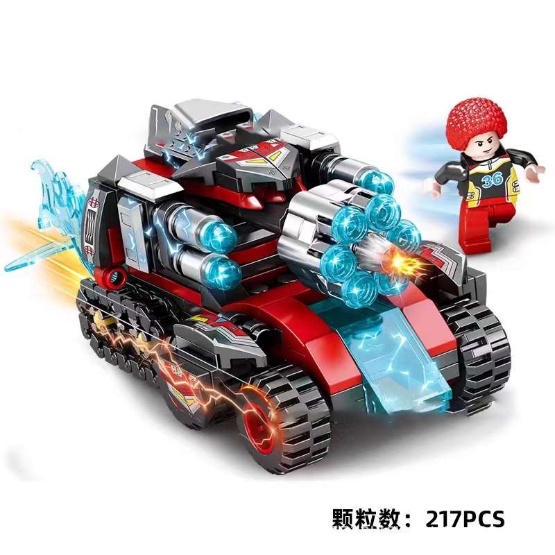 Ledi Tank Building Blocks, car models, small particles, educational assembly toys, boys' gifts and prizes Specification image