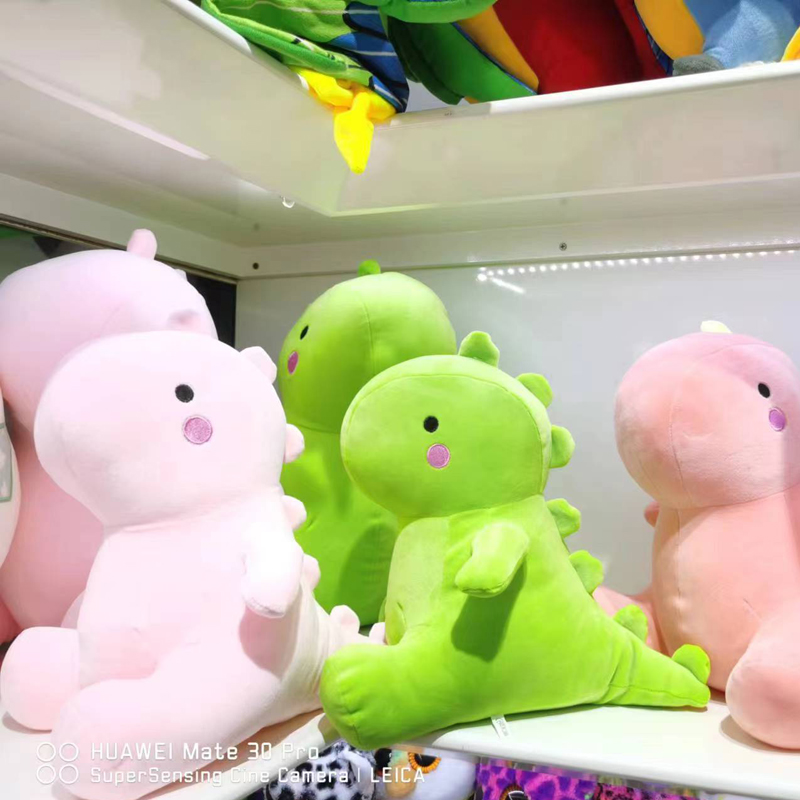 Cross-border foreign trade cute plush toy figurines, soft and elastic plush dinosaur toys production and customization details Picture